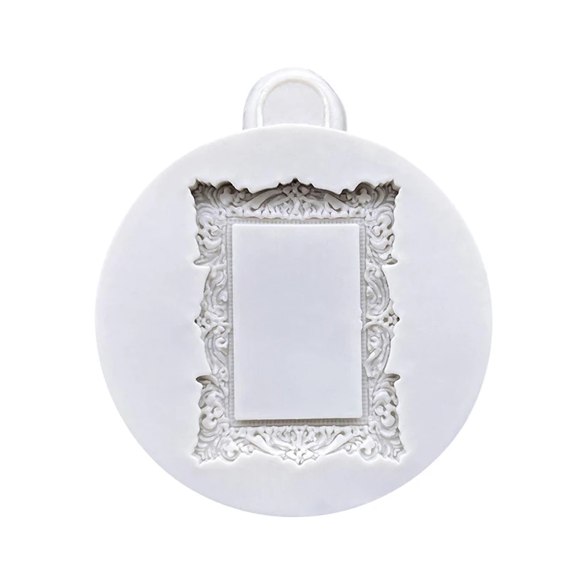 Photo Frame Mirror Silicone Mold Resin Tools Sugarcraft Cupcake Baking Mold Fondant Cake Decorating Tools