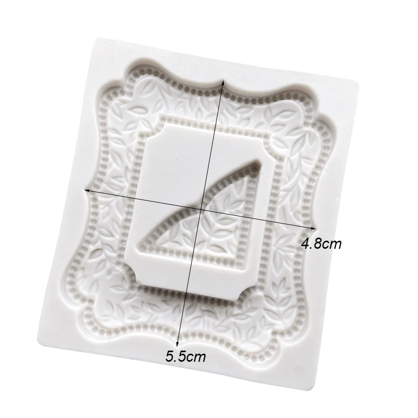 Photo Frame Mirror Silicone Mold Resin Tools Sugarcraft Cupcake Baking Mold Fondant Cake Decorating Tools