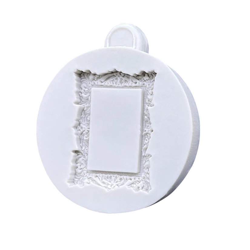 Photo Frame Mirror Silicone Mold Resin Tools Sugarcraft Cupcake Baking Mold Fondant Cake Decorating Tools