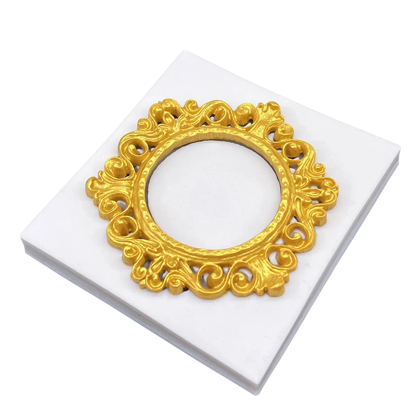 Photo Frame Mirror Silicone Mold Resin Tools Sugarcraft Cupcake Baking Mold Fondant Cake Decorating Tools