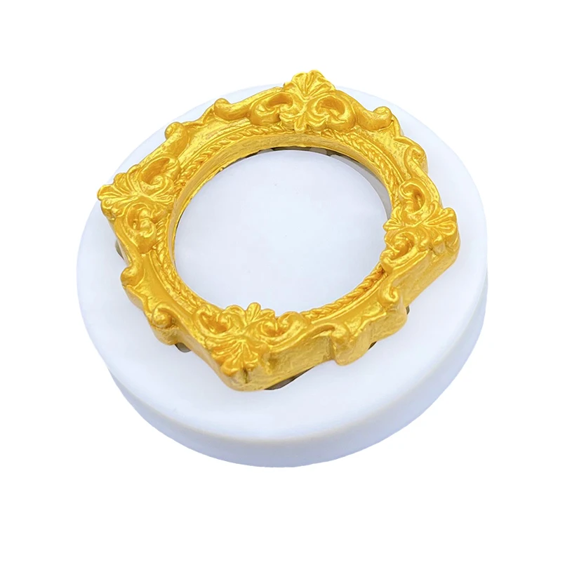 Photo Frame Mirror Silicone Mold Resin Tools Sugarcraft Cupcake Baking Mold Fondant Cake Decorating Tools