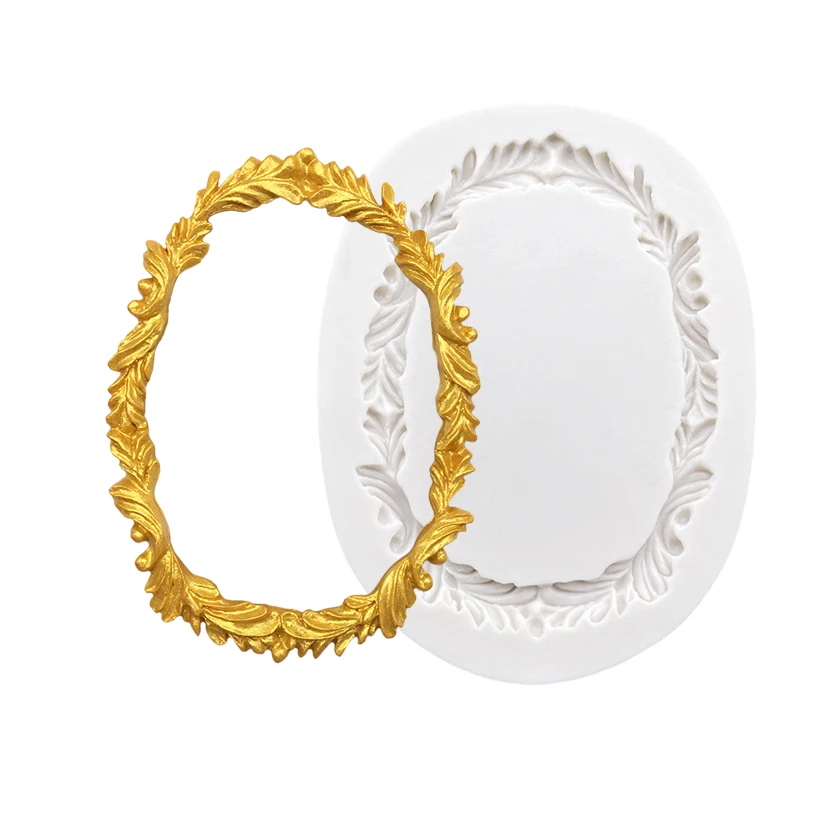 Photo Frame Mirror Silicone Mold Resin Tools Sugarcraft Cupcake Baking Mold Fondant Cake Decorating Tools