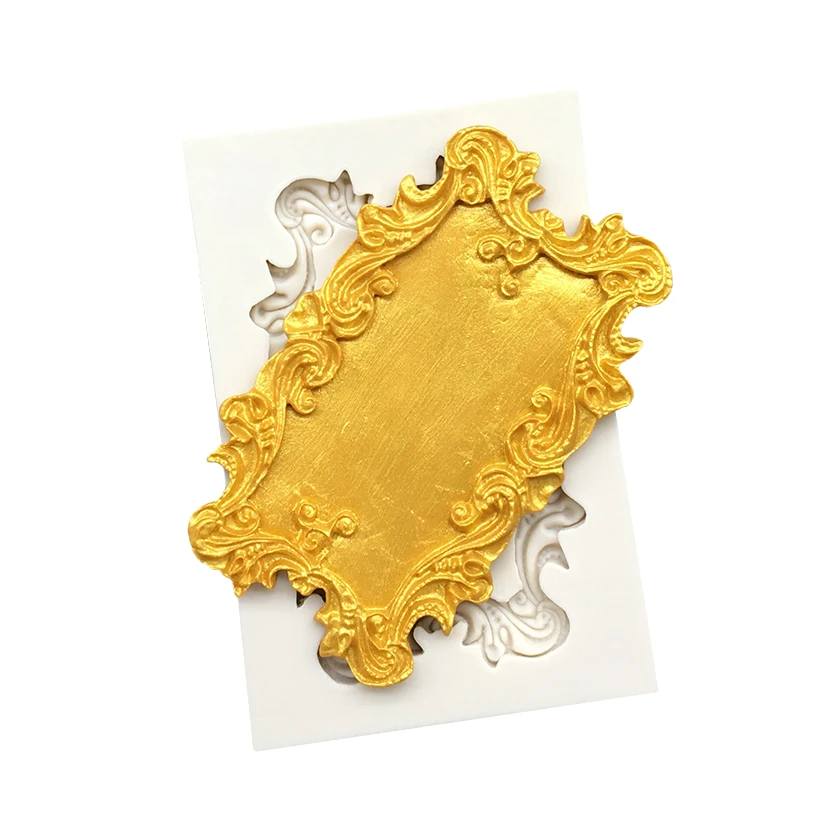 Photo Frame Mirror Silicone Mold Resin Tools Sugarcraft Cupcake Baking Mold Fondant Cake Decorating Tools