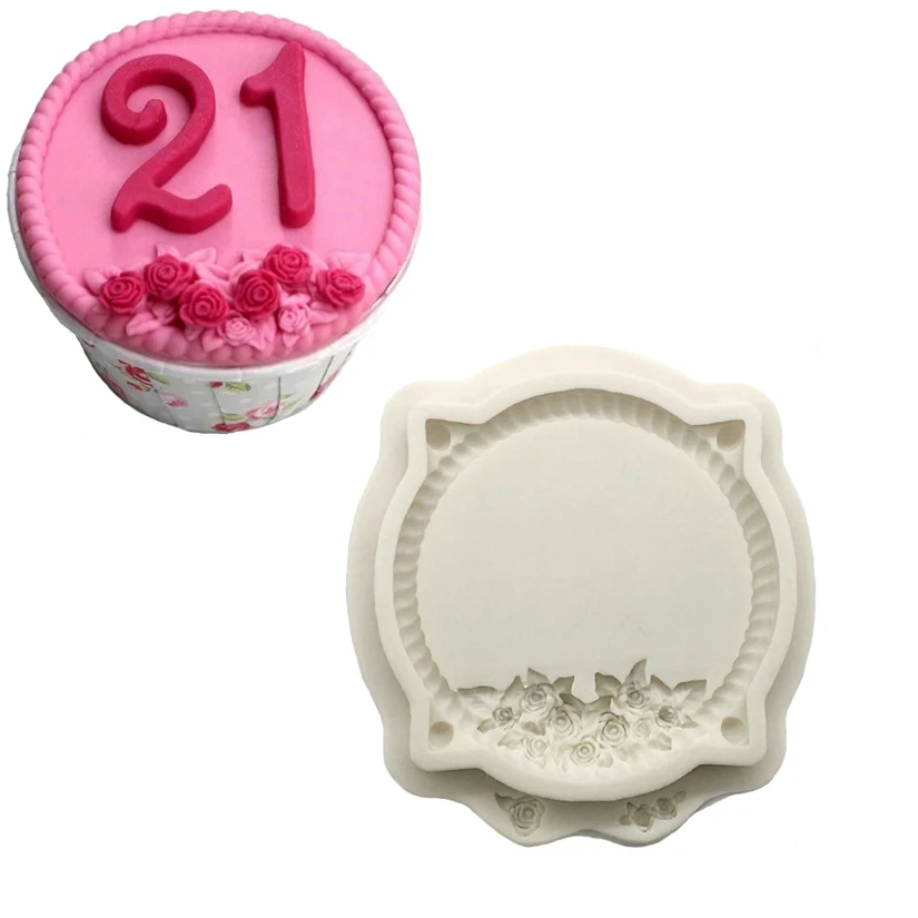 Photo Frame Mirror Silicone Mold Resin Tools Sugarcraft Cupcake Baking Mold Fondant Cake Decorating Tools