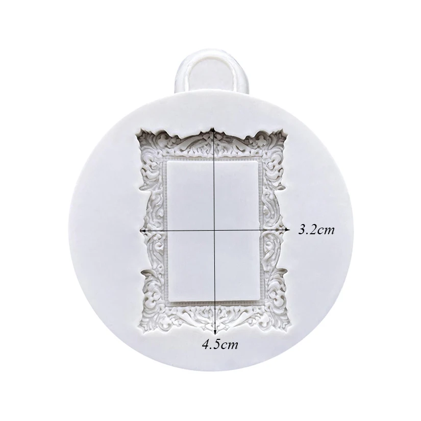 Photo Frame Mirror Silicone Mold Resin Tools Sugarcraft Cupcake Baking Mold Fondant Cake Decorating Tools