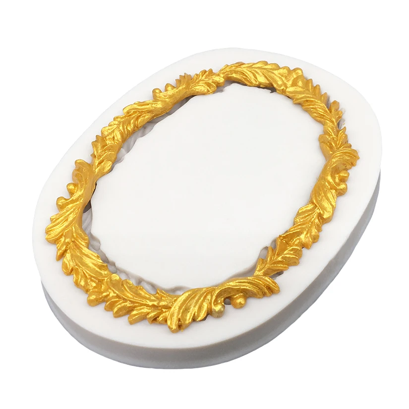 Photo Frame Mirror Silicone Mold Resin Tools Sugarcraft Cupcake Baking Mold Fondant Cake Decorating Tools