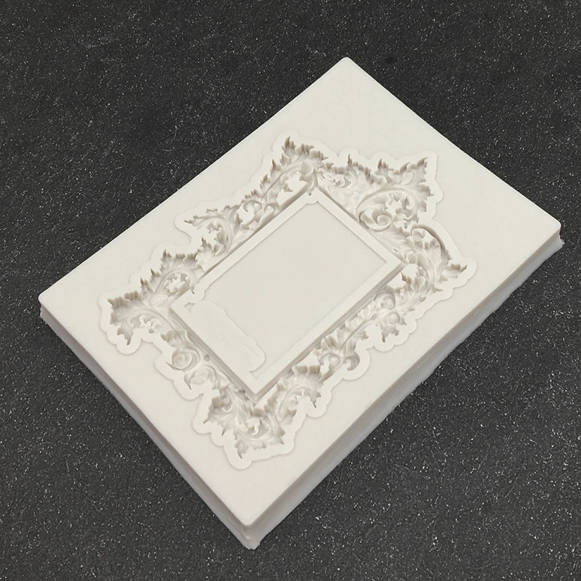 Photo Frame Mirror Silicone Mold Resin Tools Sugarcraft Cupcake Baking Mold Fondant Cake Decorating Tools