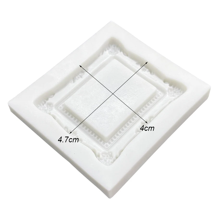 Photo Frame Mirror Silicone Mold Resin Tools Sugarcraft Cupcake Baking Mold Fondant Cake Decorating Tools