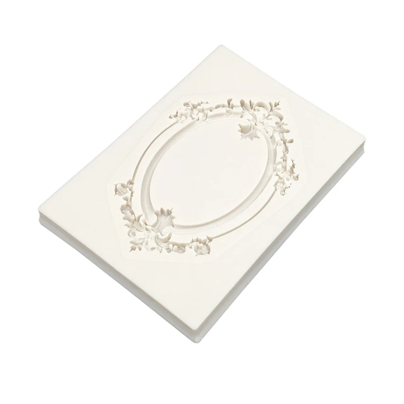 Photo Frame Mirror Silicone Mold Resin Tools Sugarcraft Cupcake Baking Mold Fondant Cake Decorating Tools