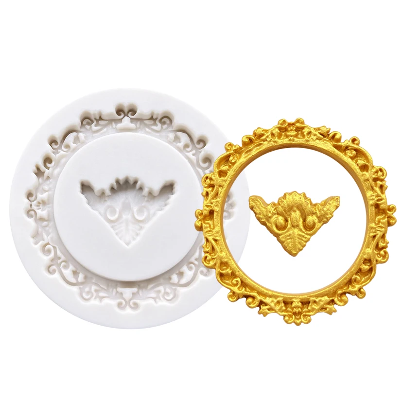 Photo Frame Mirror Silicone Mold Resin Tools Sugarcraft Cupcake Baking Mold Fondant Cake Decorating Tools