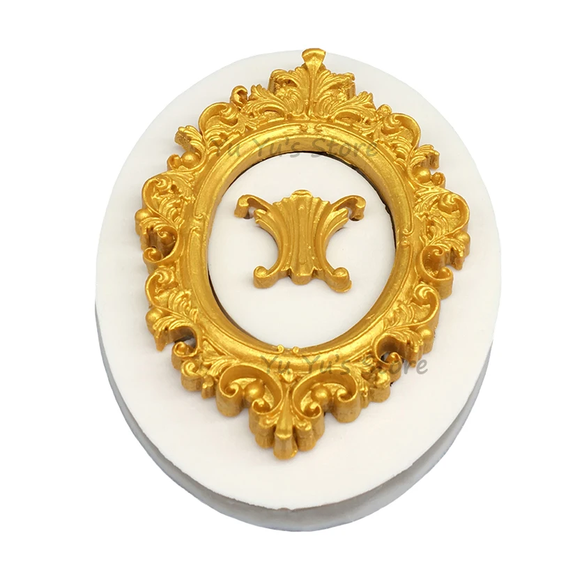 Photo Frame Mirror Silicone Mold Resin Tools Sugarcraft Cupcake Baking Mold Fondant Cake Decorating Tools
