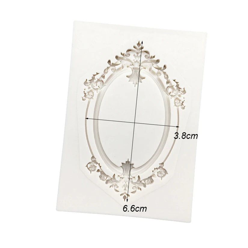 Photo Frame Mirror Silicone Mold Resin Tools Sugarcraft Cupcake Baking Mold Fondant Cake Decorating Tools