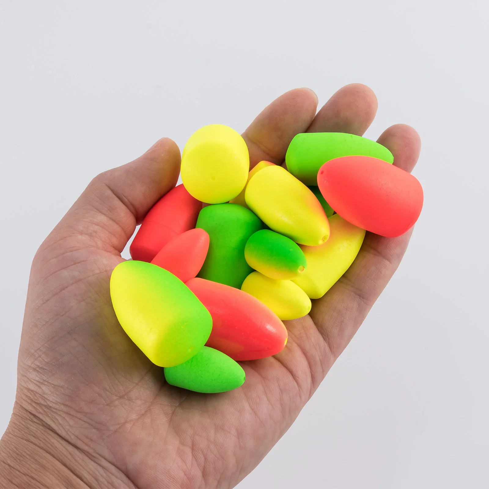 10/30pcs Fishing Foam Float Bobber Buoy Saltwater for Fly Fishing Pompano Bottom Rig Strike Indicator Trout Catfish Walleye Rig