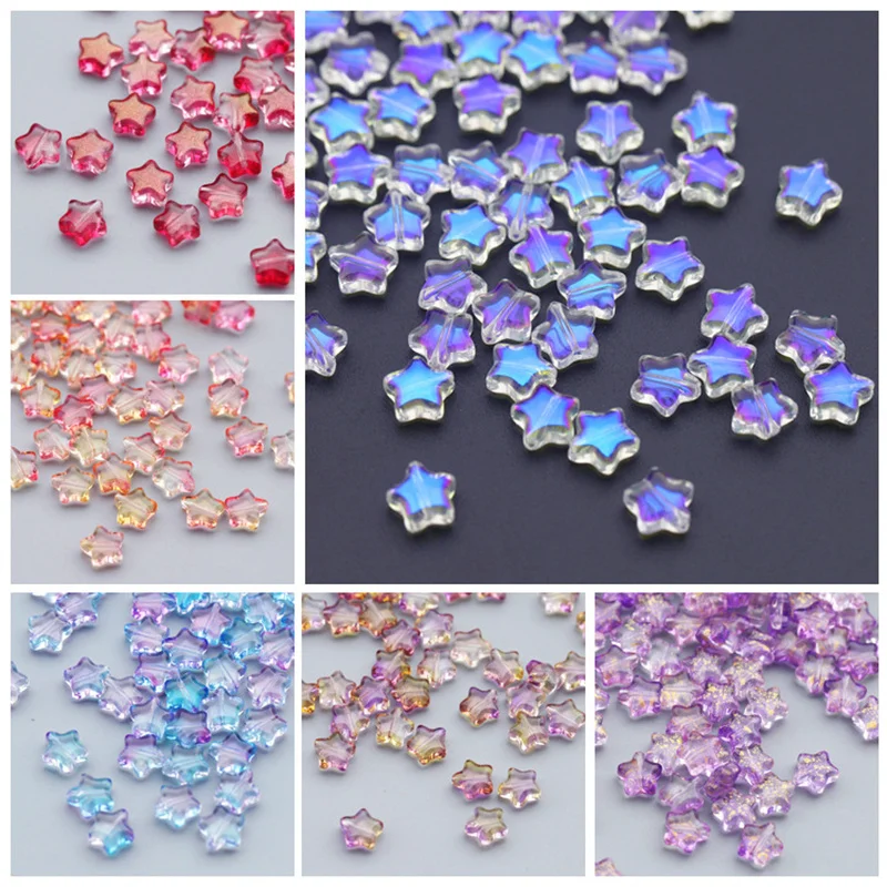 4x6mm Gradient Czech Lampwork Crystal Glass Bead Mini Water Drop Spacer Bead For Jewelry Making Diy Needlework Bracelet Hairpin