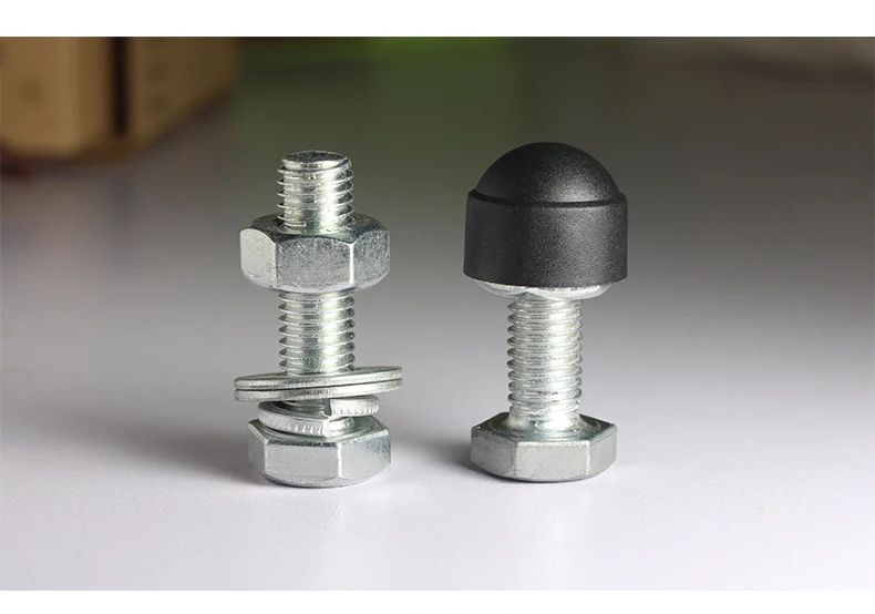M3 M4 M5 M6 M8 M10 M12 M14 M16 M18 M20 M22 M24 Black White Dome Protection Cap Screw Covers Exposed Hexagon Plastic PE Nut Bolt