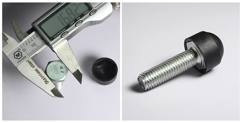 M3 M4 M5 M6 M8 M10 M12 M14 M16 M18 M20 M22 M24 Black White Dome Protection Cap Screw Covers Exposed Hexagon Plastic PE Nut Bolt
