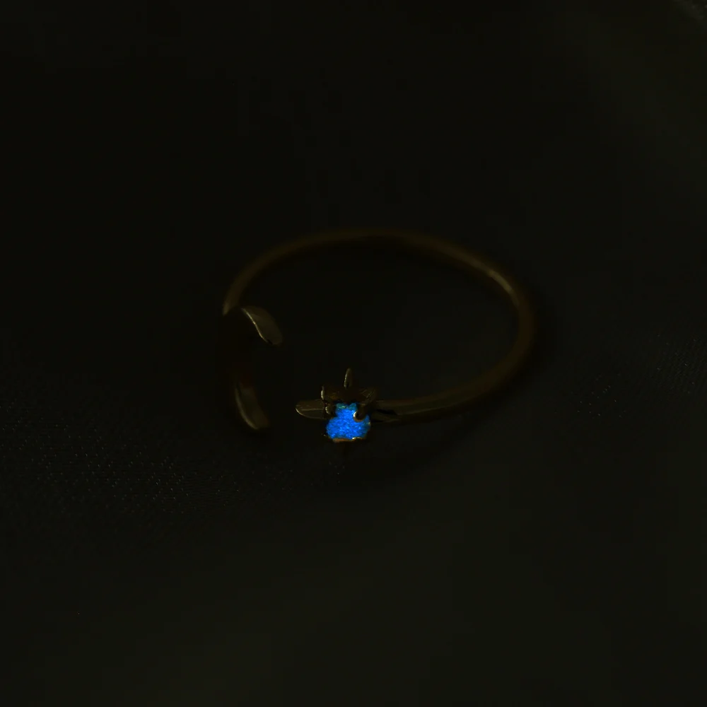 Zircon Moon Star Rings For Women Stainless Steel Glowing Moon Star Adjustable Finger Ring Aesthetic Wedding Jewelery Gift Femme
