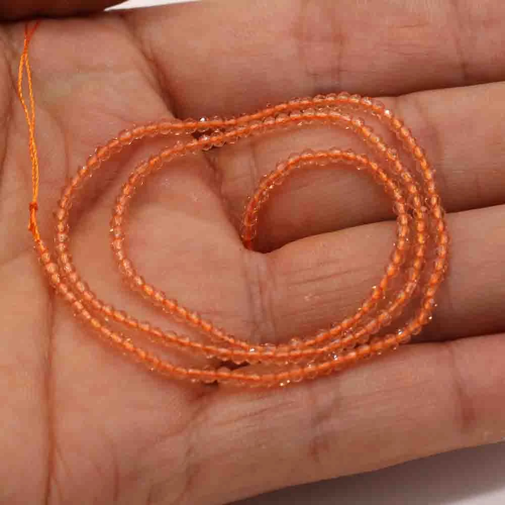 1PC Natural Spinel Beads 2-3mm Faceted Loose Beads Natural Stone Spacer Beads for DIY Bracelet Necklace Jewelry Making Accessory