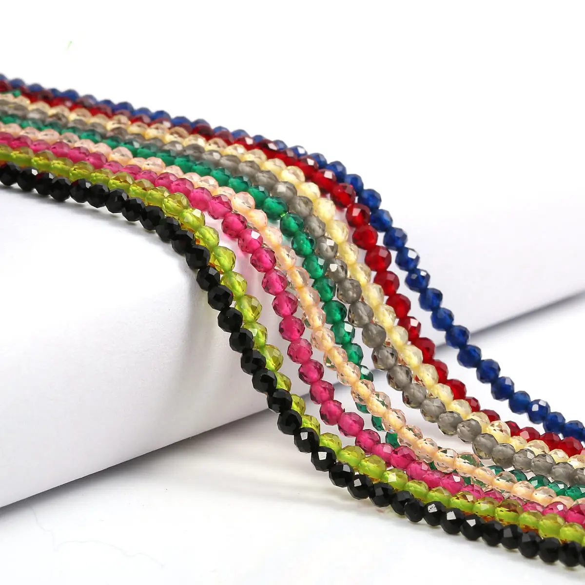 1PC Natural Spinel Beads 2-3mm Faceted Loose Beads Natural Stone Spacer Beads for DIY Bracelet Necklace Jewelry Making Accessory