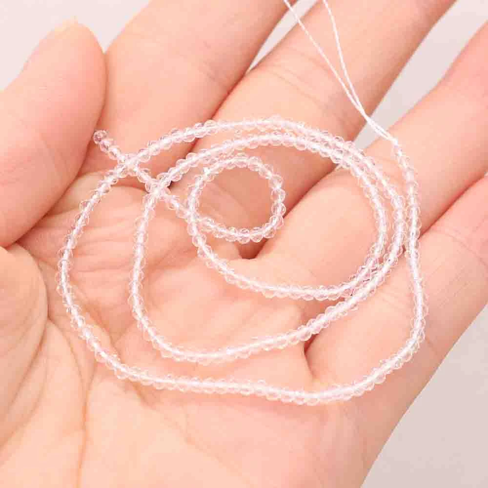 1PC Natural Spinel Beads 2-3mm Faceted Loose Beads Natural Stone Spacer Beads for DIY Bracelet Necklace Jewelry Making Accessory