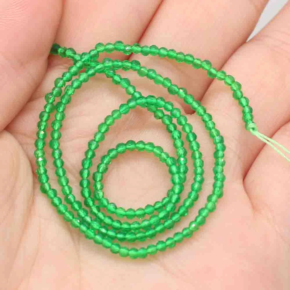 1PC Natural Spinel Beads 2-3mm Faceted Loose Beads Natural Stone Spacer Beads for DIY Bracelet Necklace Jewelry Making Accessory