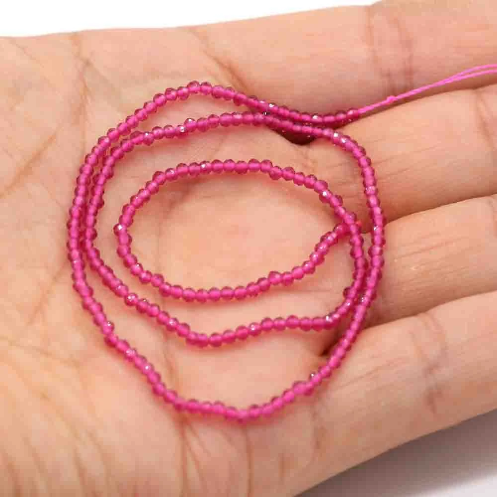 1PC Natural Spinel Beads 2-3mm Faceted Loose Beads Natural Stone Spacer Beads for DIY Bracelet Necklace Jewelry Making Accessory