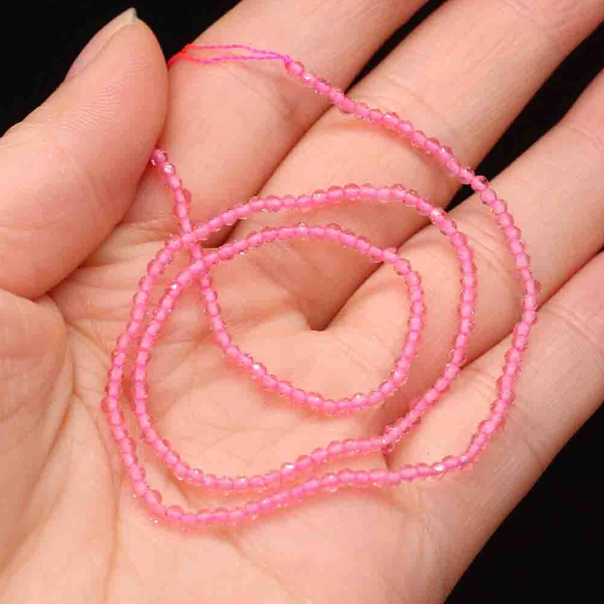 1PC Natural Spinel Beads 2-3mm Faceted Loose Beads Natural Stone Spacer Beads for DIY Bracelet Necklace Jewelry Making Accessory