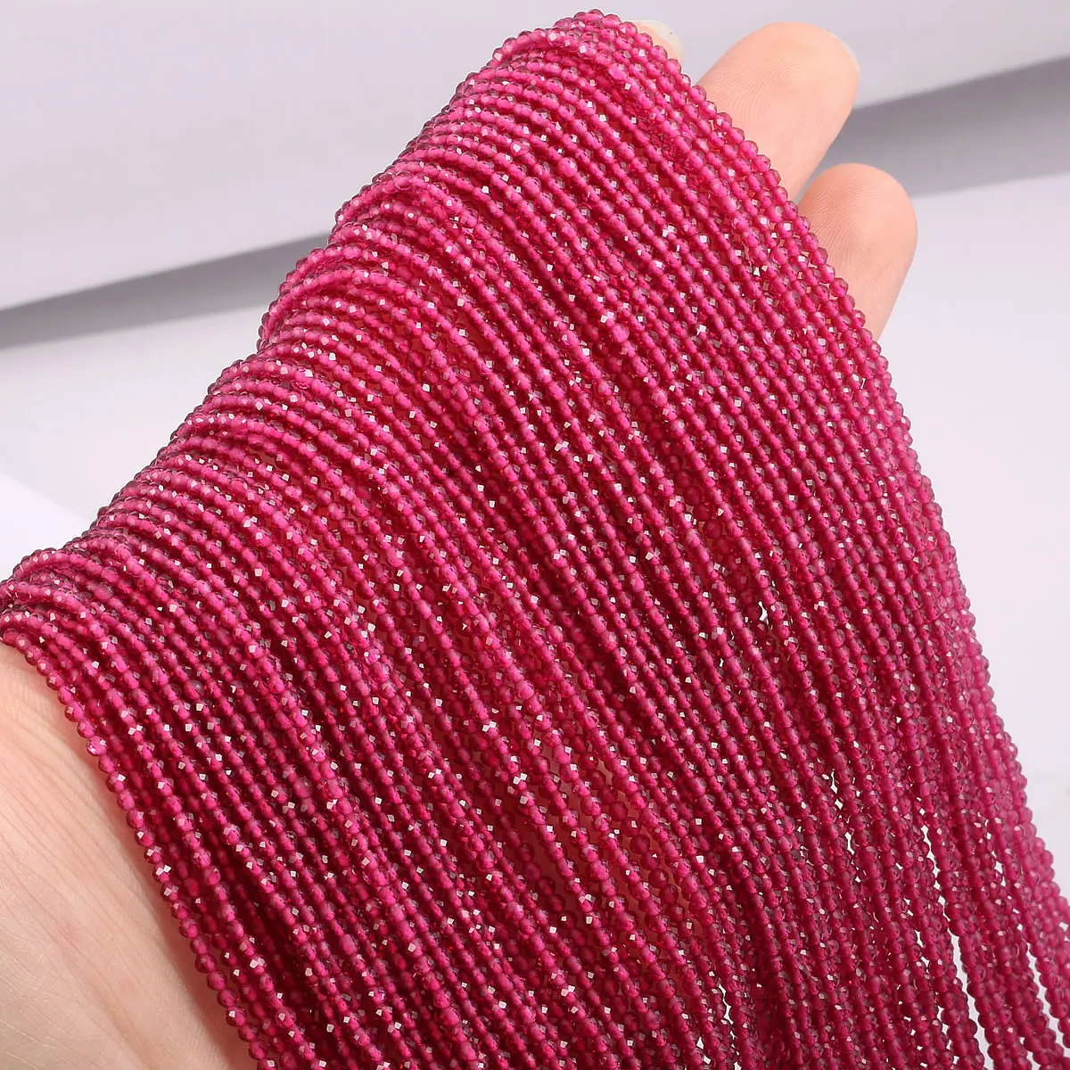 1PC Natural Spinel Beads 2-3mm Faceted Loose Beads Natural Stone Spacer Beads for DIY Bracelet Necklace Jewelry Making Accessory