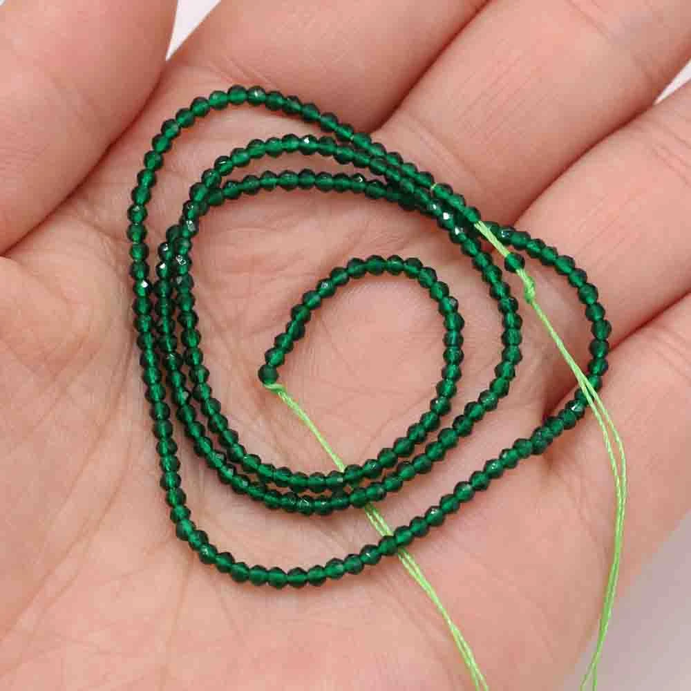 1PC Natural Spinel Beads 2-3mm Faceted Loose Beads Natural Stone Spacer Beads for DIY Bracelet Necklace Jewelry Making Accessory