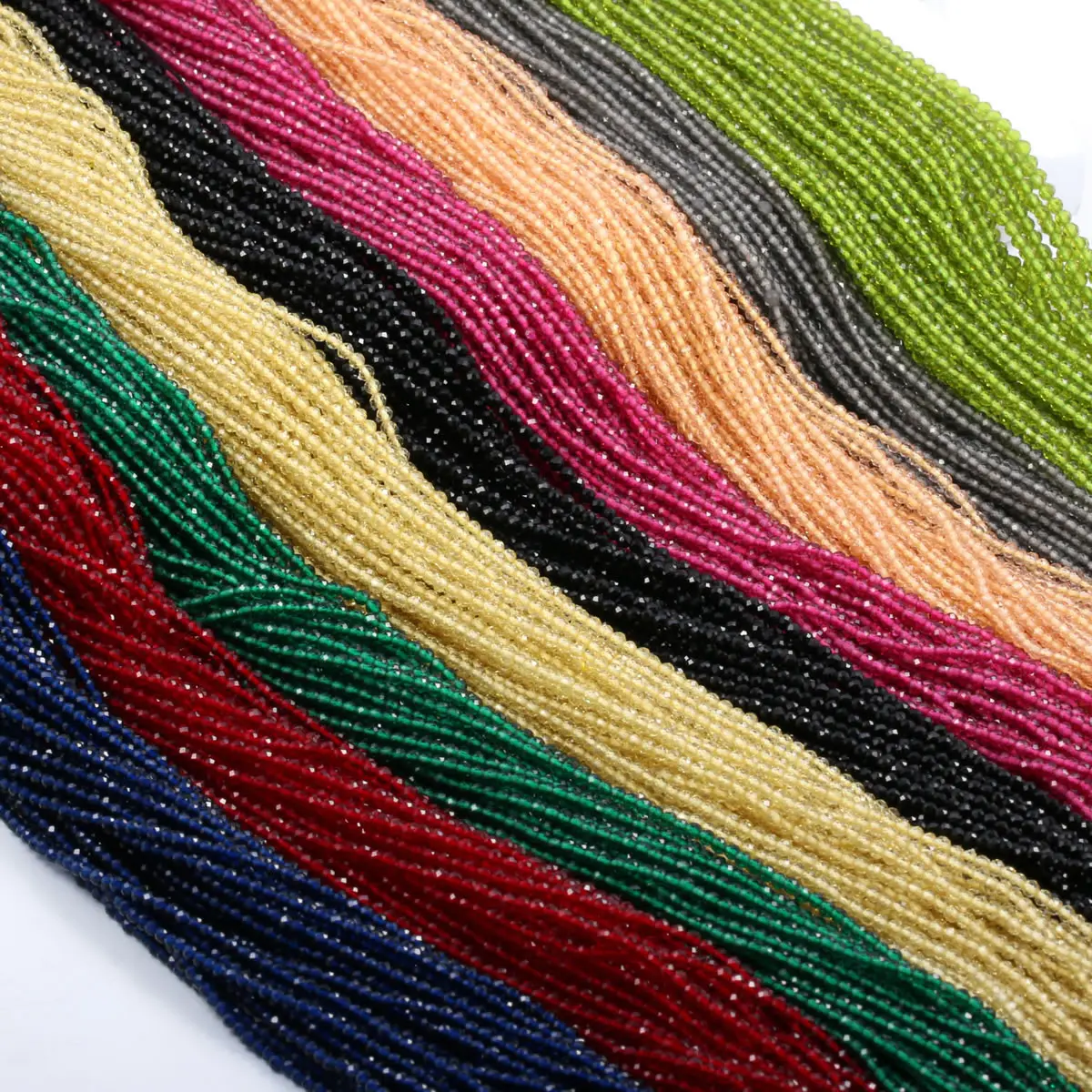 1PC Natural Spinel Beads 2-3mm Faceted Loose Beads Natural Stone Spacer Beads for DIY Bracelet Necklace Jewelry Making Accessory