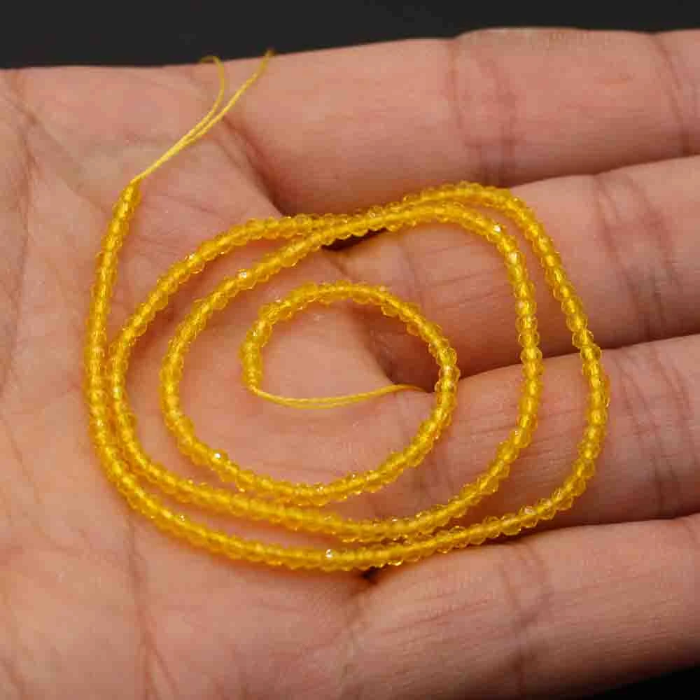 1PC Natural Spinel Beads 2-3mm Faceted Loose Beads Natural Stone Spacer Beads for DIY Bracelet Necklace Jewelry Making Accessory