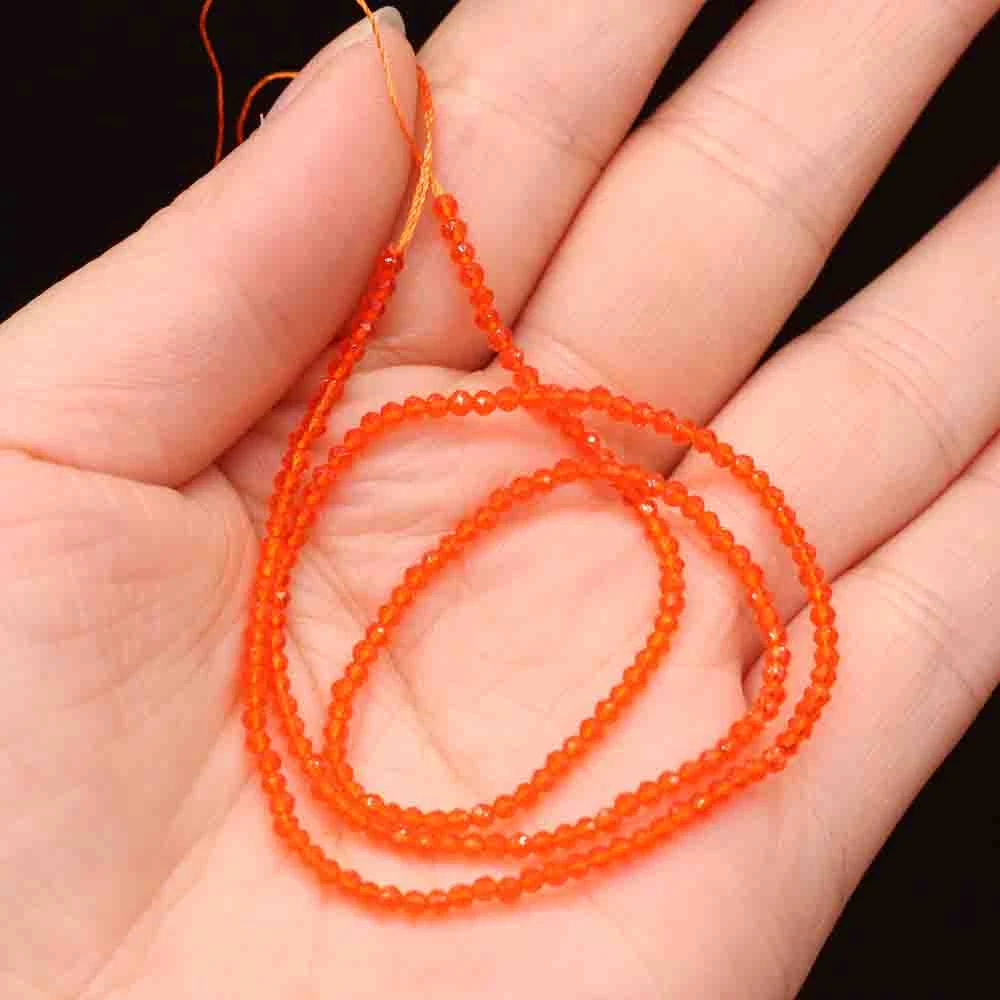 1PC Natural Spinel Beads 2-3mm Faceted Loose Beads Natural Stone Spacer Beads for DIY Bracelet Necklace Jewelry Making Accessory