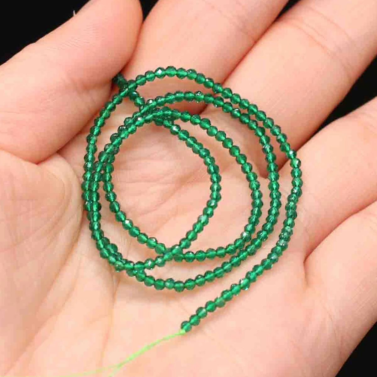 1PC Natural Spinel Beads 2-3mm Faceted Loose Beads Natural Stone Spacer Beads for DIY Bracelet Necklace Jewelry Making Accessory