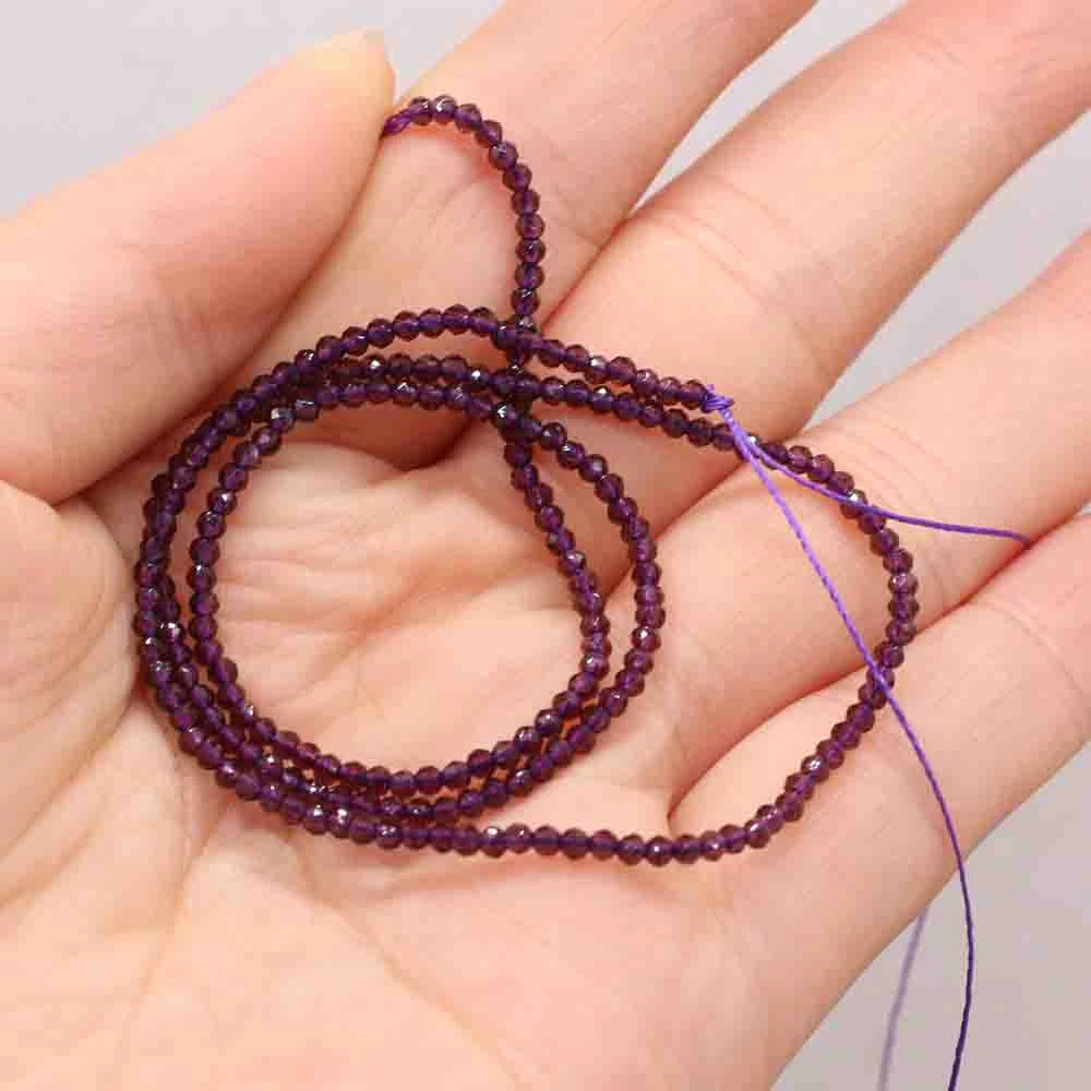 1PC Natural Spinel Beads 2-3mm Faceted Loose Beads Natural Stone Spacer Beads for DIY Bracelet Necklace Jewelry Making Accessory