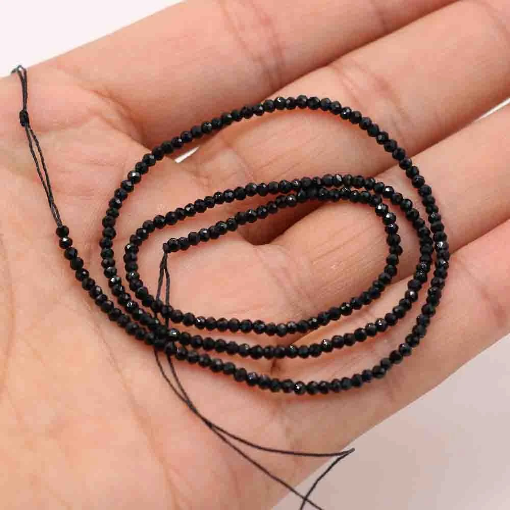 1PC Natural Spinel Beads 2-3mm Faceted Loose Beads Natural Stone Spacer Beads for DIY Bracelet Necklace Jewelry Making Accessory