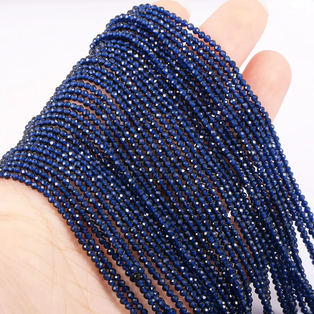 1PC Natural Spinel Beads 2-3mm Faceted Loose Beads Natural Stone Spacer Beads for DIY Bracelet Necklace Jewelry Making Accessory