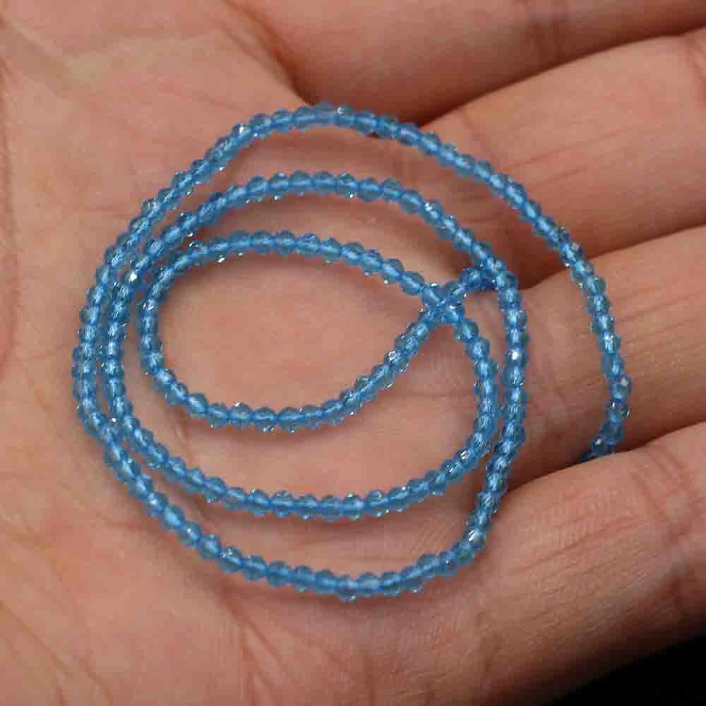 1PC Natural Spinel Beads 2-3mm Faceted Loose Beads Natural Stone Spacer Beads for DIY Bracelet Necklace Jewelry Making Accessory