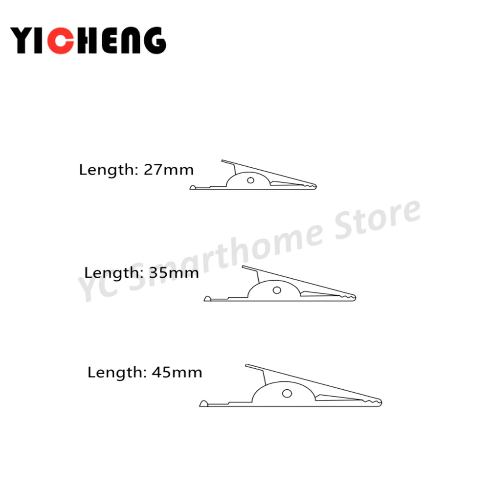 6Pcs DIY Alligator Clip Test Clip Power Cord Clip Battery Clip for Experiment, Small Length 28mm Clip