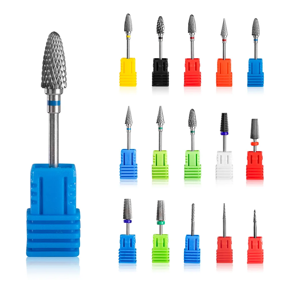 Nail Drill Burr Bits Ceramic Milling Cutter Manicure Nail Drill Bits Electric Nail Mills Cutter for Manicure Machine