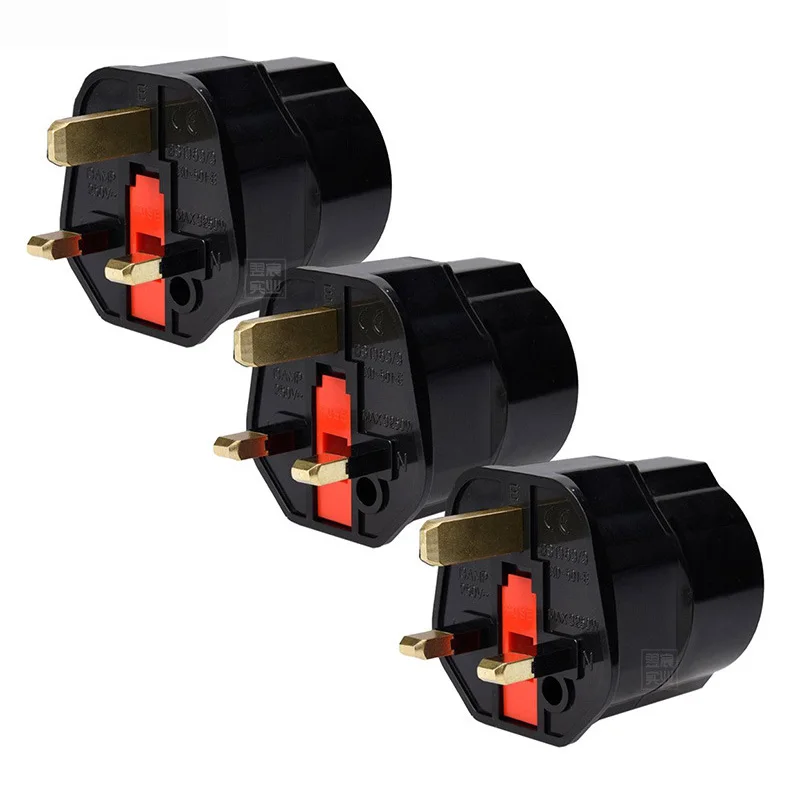 Multifunctional EU Euro European to UK Plugs Adapter Power Converter Plugs 2 Pin Socket Travel 250V 13A Fused Universal Adaptor