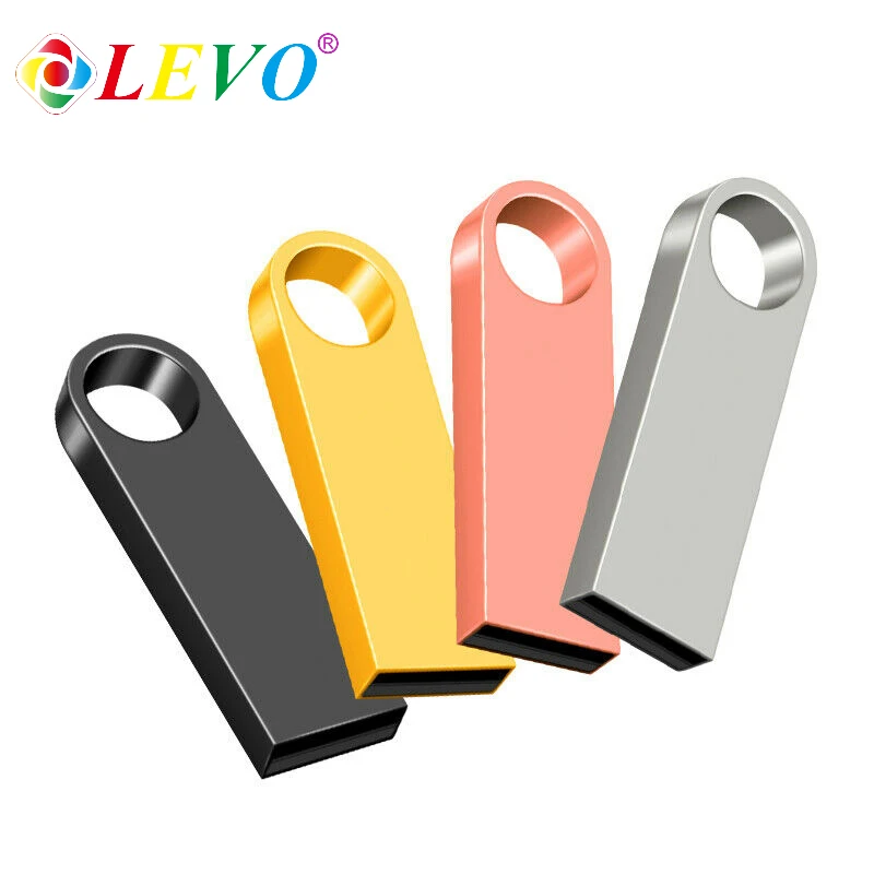100% Original Metal USB Flash Disk USB2.0 8GB 16GB 32GB 64GB High Speed Metal Mini U Disk Pen Drive 128GB U Disk Memory Stick