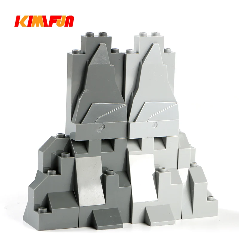 100g/Pack Moc Rock Panel Rockery Mountain Scene DIY City Street View Bulk Building Blocks Bricks Set Toys
