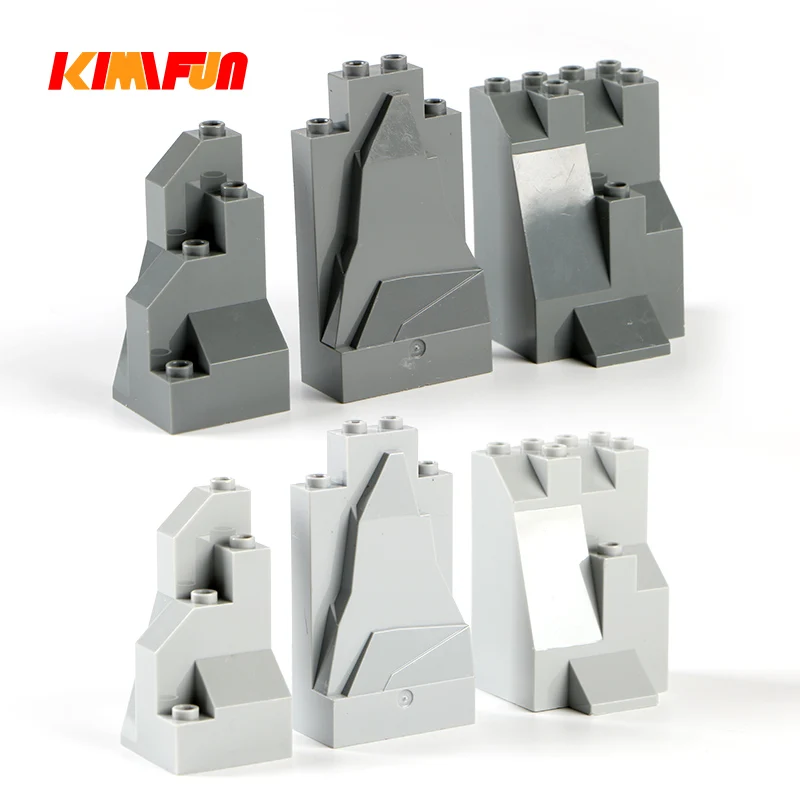 100g/Pack Moc Rock Panel Rockery Mountain Scene DIY City Street View Bulk Building Blocks Bricks Set Toys