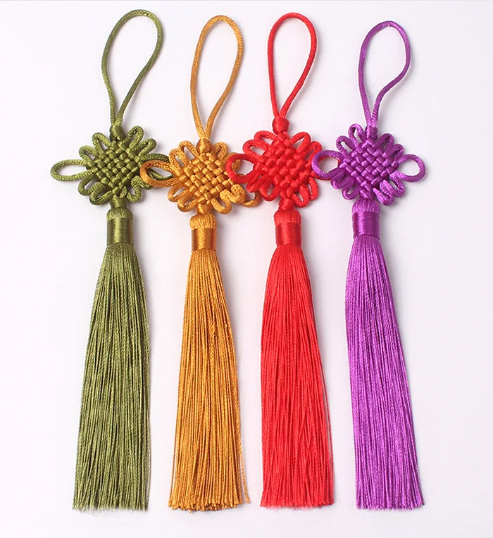 2/5/10/20PCS Handmade Chinese Knots Fortune Tassels Satin Silk Floss Tassel for New Year's Gifts Spring Festival DIY Craft Decor