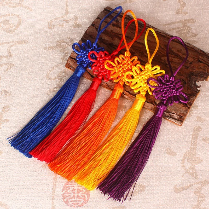 2/5/10/20PCS Handmade Chinese Knots Fortune Tassels Satin Silk Floss Tassel for New Year's Gifts Spring Festival DIY Craft Decor