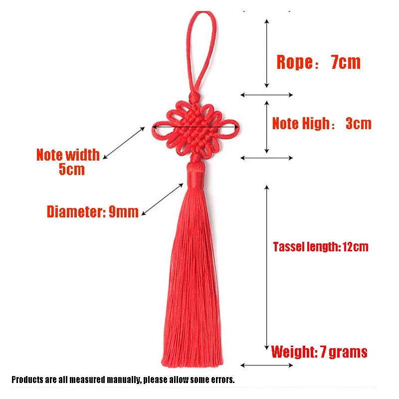 2/5/10/20PCS Handmade Chinese Knots Fortune Tassels Satin Silk Floss Tassel for New Year's Gifts Spring Festival DIY Craft Decor