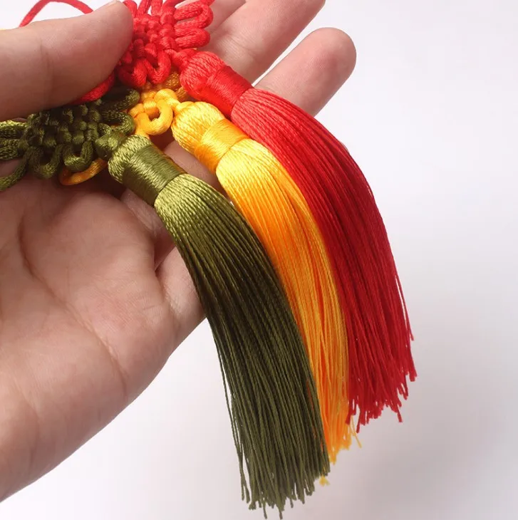 2/5/10/20PCS Handmade Chinese Knots Fortune Tassels Satin Silk Floss Tassel for New Year's Gifts Spring Festival DIY Craft Decor