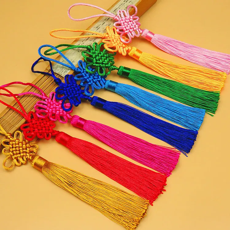 2/5/10/20PCS Handmade Chinese Knots Fortune Tassels Satin Silk Floss Tassel for New Year's Gifts Spring Festival DIY Craft Decor