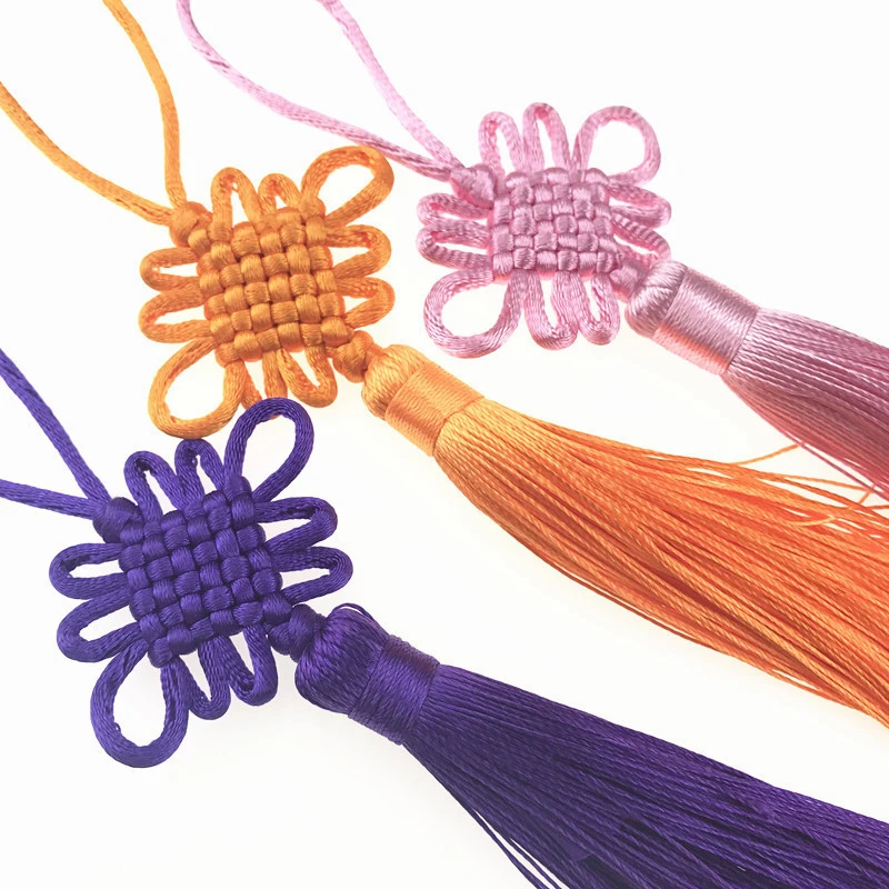 2/5/10/20PCS Handmade Chinese Knots Fortune Tassels Satin Silk Floss Tassel for New Year's Gifts Spring Festival DIY Craft Decor