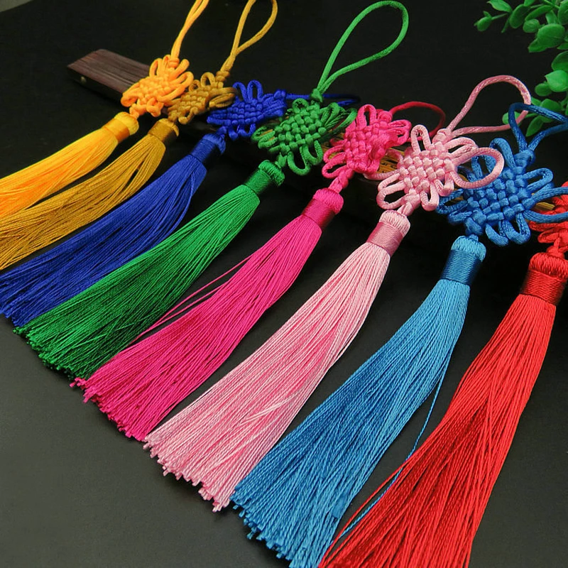 2/5/10/20PCS Handmade Chinese Knots Fortune Tassels Satin Silk Floss Tassel for New Year's Gifts Spring Festival DIY Craft Decor